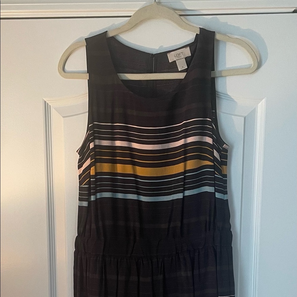 LOFT Outlet Striped Midi Dress